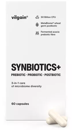 obrázek Vilgain Synbiotics+ – 60 kapslí