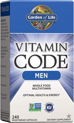 obrázek Garden of life Vitamin Code Men (multivitamín pro muže) - 240 rostlinných kapslí