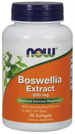 obrázek NOW® Foods NOW Boswellia Extrakt, 500 mg, 90 softgelových kapslí