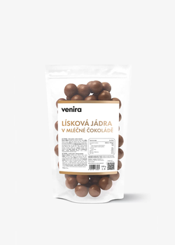 obrázek VENIRA lísková jádra v mléčné čokoládě, 200 g