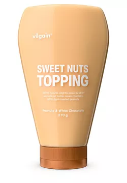 obrázek Vilgain Sweet Nuts Topping Arašídy s bílou čokoládou 270 g