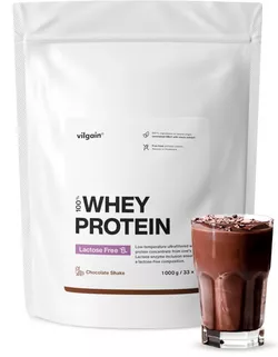 obrázek Vilgain Lactose Free Whey Protein Čokoládový šejk 1000 g