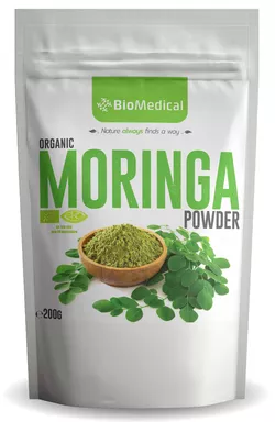 obrázek Organic Moringa Powder - Bio Moringa v prášku 200g