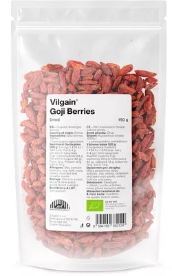 obrázek Vilgain Goji kustovnice čínská sušená BIO 150 g