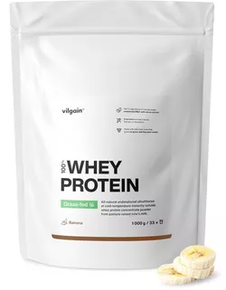 obrázek Vilgain Grass-Fed Whey Protein banán 1000 g