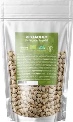 obrázek BrainMax Pure Pistácie, pražené & solené, neloupané, 250g