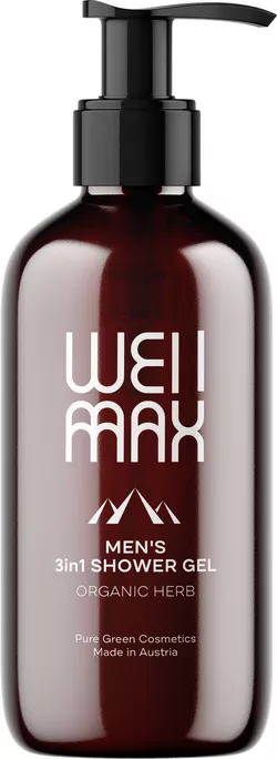 obrázek WellMax Pánský sprchový gel 3v1, 250 ml