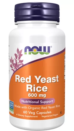 obrázek Now® Foods NOW Red Yeast Rice (Červená kvasnicová rýže, extrakt) 600 mg
