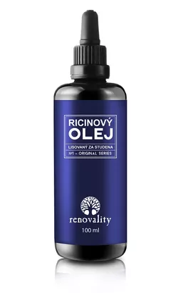 obrázek Renovality - Ricinový olej za studena lisovaný, 100ml s pipetkou