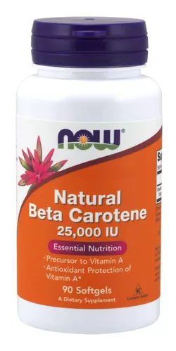 obrázek NOW® Foods NOW Vitamin A, Přírodní betakaroten, 25000 IU, 90 softgel kapslí