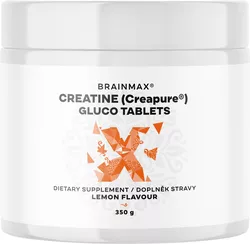 obrázek BrainMax Creatine Creapure Gluco tablets, Lemon, Kreatin monohydrát tablety