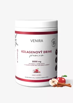 obrázek VENIRA Vánoční PREMIUM kolagenový drink pro vlasy, nehty a pleť, jablko a skořice
