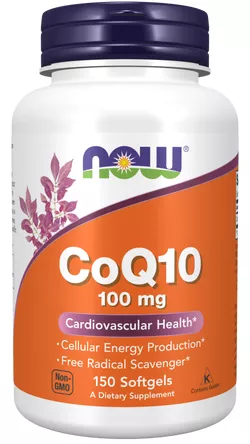 obrázek Now® Foods NOW CoQ10 (koenzym Q10) 100 mg, 150 kapslí