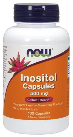 obrázek NOW® Foods NOW Inositol (myo-inositol), 500 mg, 100 kapslí