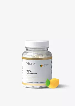 obrázek VENIRA akné srdíčka, citron, 120 srdíček, 120 kusů