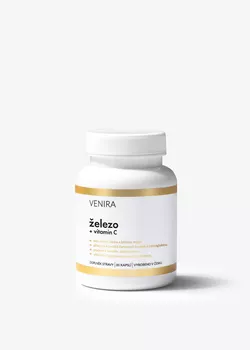 obrázek VENIRA železo + vitamin C, 80 kapslí