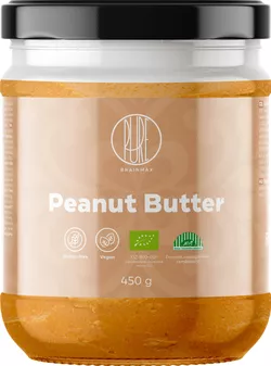 obrázek BrainMax Pure Peanut Butter natural (arašídové máslo - přirodní) 450 g