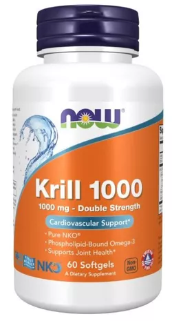 obrázek NOW® Foods NOW Krill Oil Neptune (olej z krilu), 1000 mg, 60 softgel kapslí