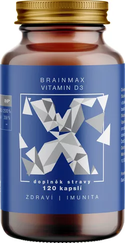 obrázek Votamax BrainMax Vitamin D3, 5000 IU, 120 rostlinných kapslí