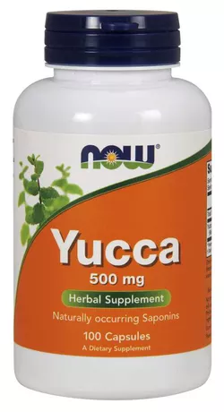 obrázek NOW® Foods NOW Yucca, 500 mg, 100 kapslí