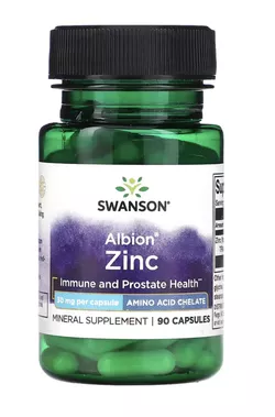 obrázek Swanson Chelated Zinc (zinek glycinát), 30 mg, 90 kapslí
