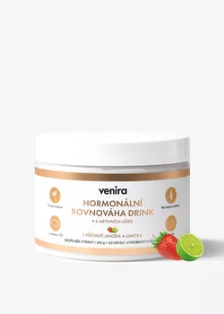 obrázek VENIRA hormonální rovnováha drink, jahoda-limetka, 104 g