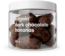 Vilgain Banány v čokoládě – hořká čokoláda 250 g