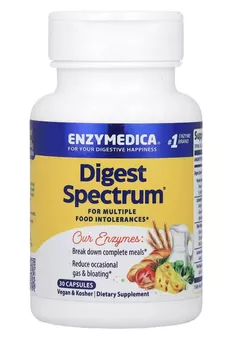 obrázek Enzymedica Digest Spectrum, Trávící enzymy, 30 kapslí