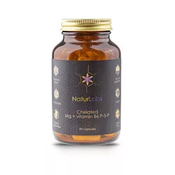 obrázek NaturLabs Hořčík chelátový + vitamín B6 - 90 kapslí