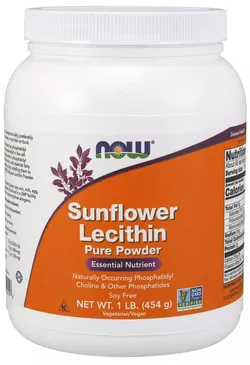 obrázek NOW® Foods NOW Sunflower Lecithin (slunečnicový lecitin), prášek, 454 g