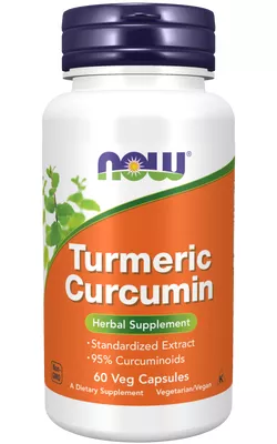 obrázek Now® Foods NOW Curcumin (kurkumin), 60 rostlinných kapslí