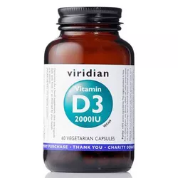 obrázek Viridian Vitamin D3 2000IU 60 kapslí