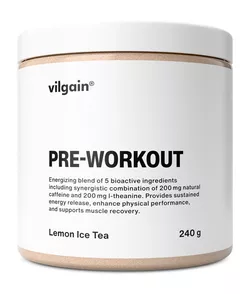 obrázek Vilgain Pre-Workout citronový ledový čaj 240 g