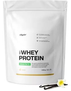 obrázek Vilgain Grass-Fed Whey Protein vanilka 1000 g