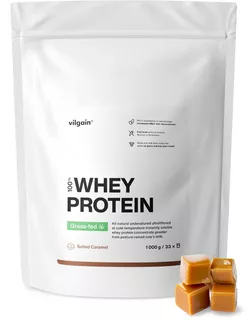 obrázek Vilgain Grass-Fed Whey Protein slaný karamel 1000 g