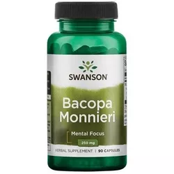obrázek Swanson Bacopa Monnieri, 250 mg, 90 kapslí