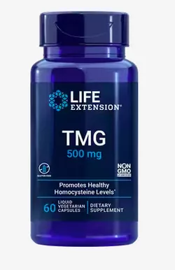 obrázek Life Extension TMG (Trimethylglycin), 500 mg, 60 kapslí
