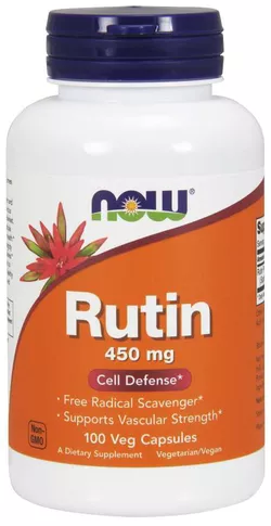 obrázek NOW® Foods NOW Rutin, 450 mg, 100 rostlinných kapslí