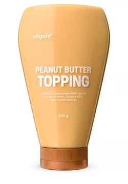 obrázek Vilgain Nut Butter Topping arašídové máslo 250 g
