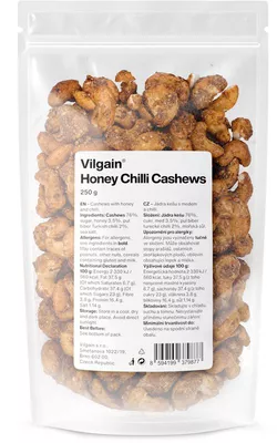 obrázek Vilgain Kešu karamelizované med s chilli 250 g