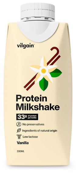 obrázek Vilgain Protein Milkshake – vanilka 330 ml