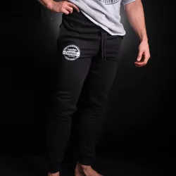 obrázek Slim-Fit Tepláky Warrior Černé S černé BLACK
