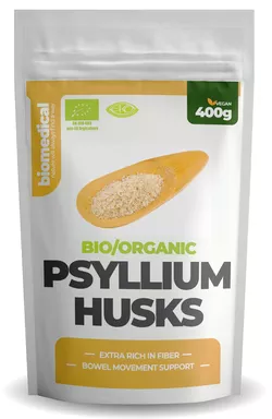 obrázek Organic Psyllium Husks - Bio psyllium slupky 400g Natural