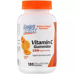 obrázek Doctor's Best Doctor’s Best Vitamin C, 120 gumových vegan bonbónů s příchutí pomeranče