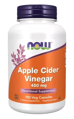 obrázek NOW® Foods NOW Apple Cider Vinegar (jablečný ocet) 450 mg, 180 rostlinných kapslí