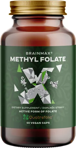 obrázek BrainMax Methyl Folate, Kyselina listová v aktivní formě, 400 mcg