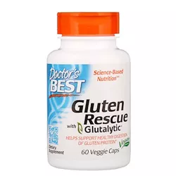 obrázek Doctor's Best Gluten Rescue with Glutalytic, 60 rostlinných kapslí