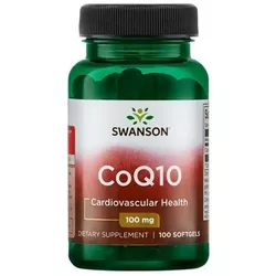obrázek Swanson CoQ10, 100 mg, 100 softgelových kapslí
