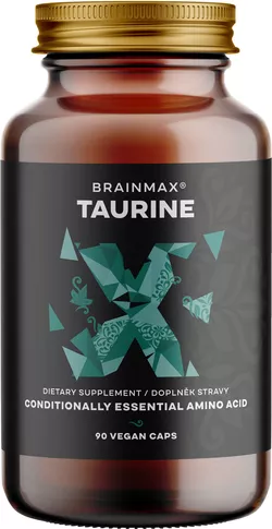 obrázek BrainMax Taurine, taurin, 825 mg, 90 rostlinných kapslí