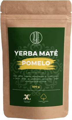 obrázek BrainMax Pure Organic Yerba Maté - Pomelo, 500 g